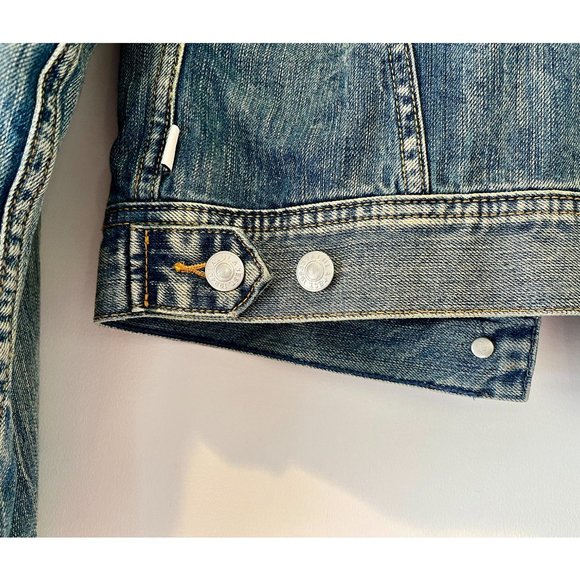 Aritzia Talula Jean Jacket with Faux Sherpa Collar - Picture 8 of 8